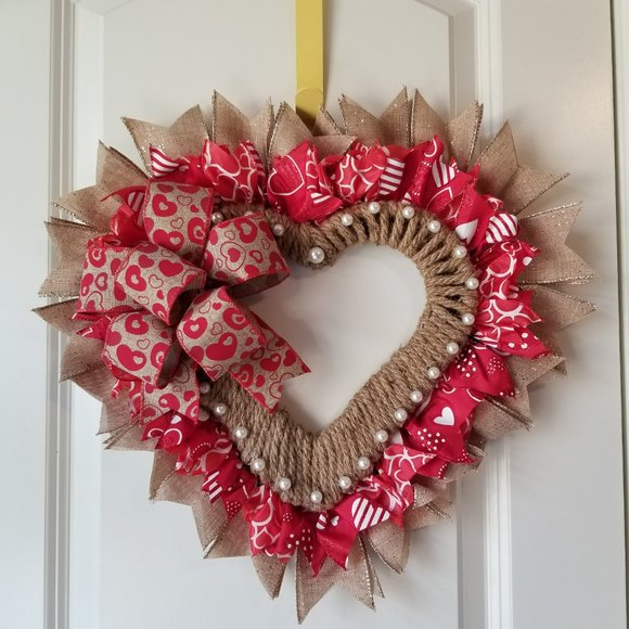 Hand Crafted Other - Valentines Decor Wall Door Wreath Gifts ❤️